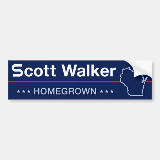 Scott-Wanderer Homegrown in Wisconsin Autoaufkleber (Vorne)