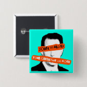 Scott-Wanderer Ihr Gouverneur auf Koch Button (Vorne & Hinten)