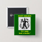 Scott-Wanderer "wenn ich Knopf nur eines Gehirns" Button (Vorne & Hinten)
