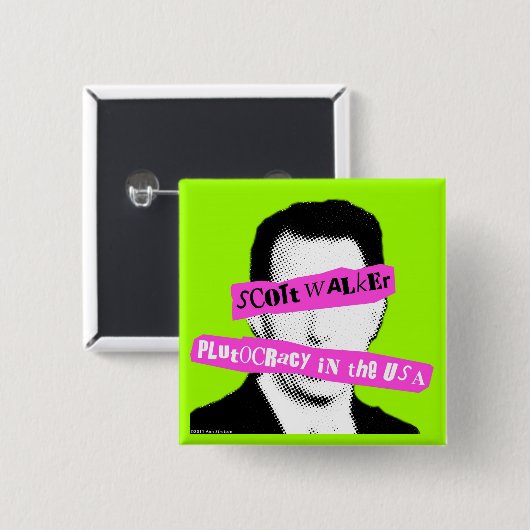 Scott-WandererPlutocracy in den USA Button (Vorne & Hinten)