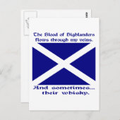 Scott Whisky St. Andrew Postkarte (Vorne/Hinten)