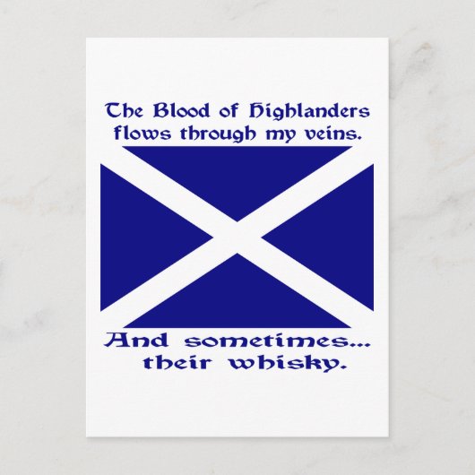 Scott Whisky St. Andrew Postkarte (Vorderseite)
