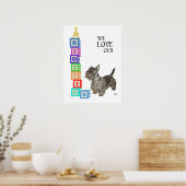 Scottie Alphabet Blocks Poster (Küche)