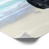 Scottie am Strand Poster (Ecke)