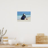 Scottie am Strand Poster (Küche)