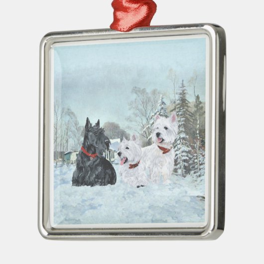 Scottie and Westies Ornament (Links)