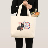 Scottie Angus Fala für Präsident Jumbo Stoffbeutel (Vorderseite (Produkt))