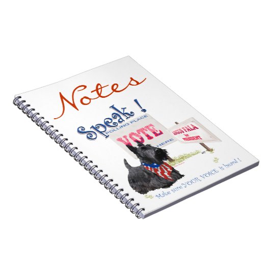 Scottie Angus Fala für Präsident Notizblock (Rechte Seite)