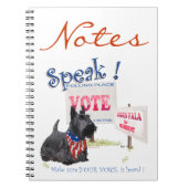 Scottie Angus Fala für Präsident Notizblock (Vorderseite)