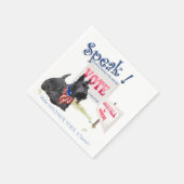 Scottie Angus Fala für Präsident Serviette (Ecke)