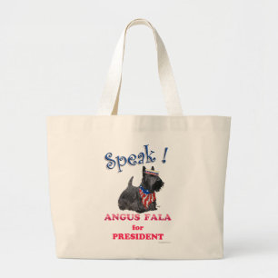 Scottie Angus Fala zum Präsidenten Jumbo Stoffbeutel