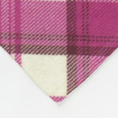 Scottie auf Tartan Fleecedecke (Ecke)