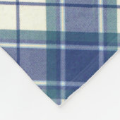 Scottie auf Tartan Fleecedecke (Ecke)