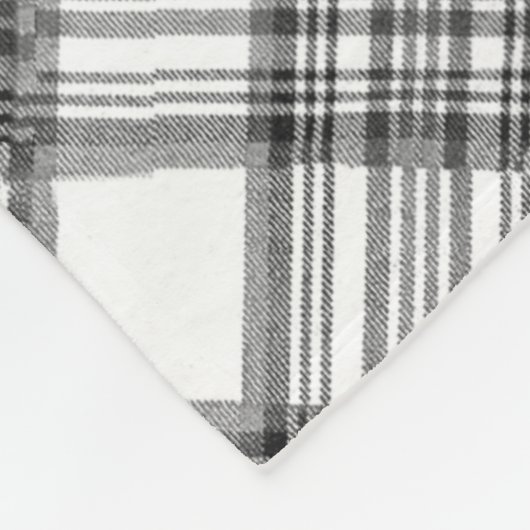 Scottie auf Tartan Fleecedecke (Ecke)