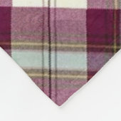 Scottie auf Tartan Fleecedecke (Ecke)