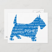 scottie Auld Reekie Scottish Slang.png Postkarte (Vorne/Hinten)