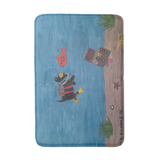 SCOTTIE BADEMATTE (Vorderseite Vertikal)