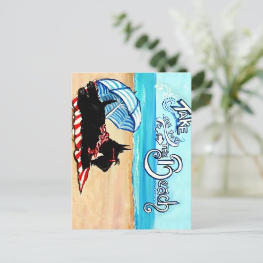 Scottie Beach Postkarte (Stehend Vorderseite)