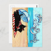 Scottie Beach Postkarte (Vorne/Hinten)