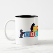 Scottie Birthday Blocks Tasse (Links)