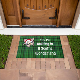 Scottie BLAST Christmas Strumpf Fußmatte
