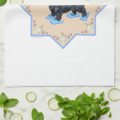 Scottie Blue FlipFlops Handtuch (Gefaltet)