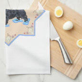 Scottie Blue FlipFlops Handtuch (Viertel Falte)