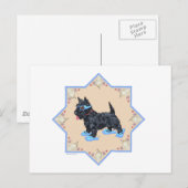 Scottie Blue FlipFlops Postkarte (Vorne/Hinten)