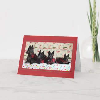 Scottie Christmas Crew Feiertagskarte