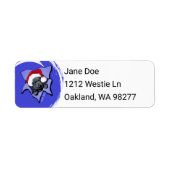 Scottie Christmas Return Address Label (Vorne)
