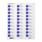 Scottie Christmas Return Address Label (Vorne)