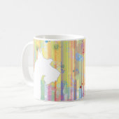 Scottie Customizable Watercolor Silhouette Tasse (Vorderseite Links)
