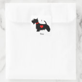 Scottie dog Aufkleber - Ich Liebe dich (Tasche)