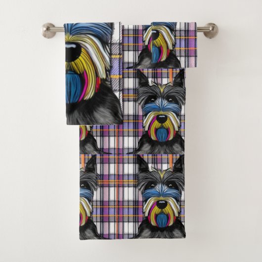 Scottie Dog Badhandtuch Set (Insitu)