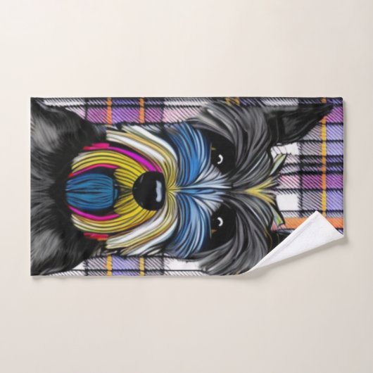 Scottie Dog Badhandtuch Set (Handtuch)