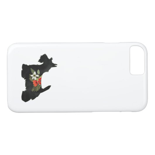 Scottie Dog Breed Boho Silhouette Case-Mate iPhone Hülle (Rückseite (Horizontal))