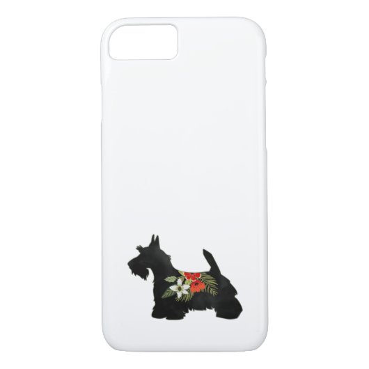Scottie Dog Breed Boho Silhouette Case-Mate iPhone Hülle (Rückseite)
