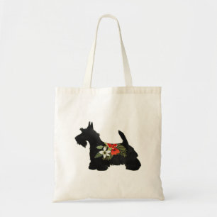 Scottie Dog Breed Boho Silhouette Tragetasche