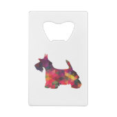 Scottie Dog Breed Geo Silhouette Multi Geldbeutel Flaschenöffner (Rückseite)