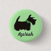 Scottie dog Button, Schottischer Terrier Button (Vorderseite)