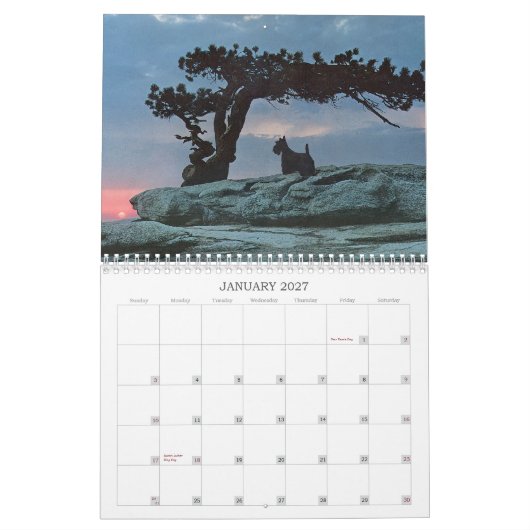 Scottie Dog Calendar Kalender (Jan 2027)