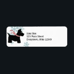 Scottie Dog Christmas Labels<br><div class="desc">Teilen Sie mit diesen niedlichen und anpassbaren Artikeln Ihre Liebe von Partitionen. Erhältlich in vielen Farben,  fügen Sie Ihre eigene Nachricht.</div>