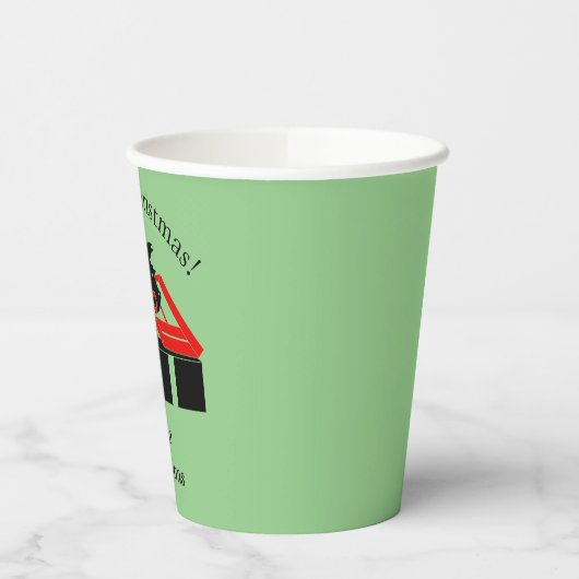 Scottie Dog Christmas Personalisiert Paper Party C Pappbecher (Links)