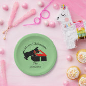 Scottie Dog Christmas Personalisiert Paper Tellers Pappteller (Party)