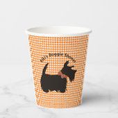 Scottie dog Dog Duschköpfe Teller, neuer Hundebesi Pappbecher (Vorderseite)