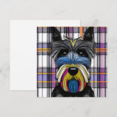 Scottie Dog Feiertagskarte (Vorne/Hinten)