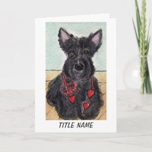 Scottie Dog Geburtstagskarte Personalisieren Karte