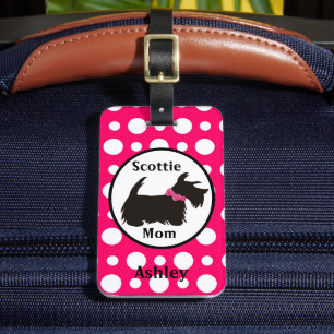 Scottie dog Gepäckanhänger, Scottie Mom Gepäck Gepäckanhänger