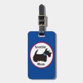 Scottie dog Gepäckanhänger, Scottie Mom Gepäck Gepäckanhänger (Vorderseite vertikal)