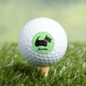 Scottie dog Golf Balls, Scottish Terrier Dog Golfball (Insitu T-Shirt)